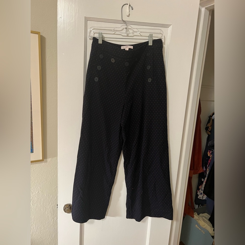 Wide Leg Polka Dot Sailor Pants
